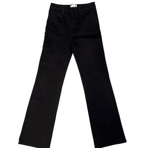 Frame‎ The Arrow Jeans 26 Black Straight Leg Smokescreen Denim Minimalist Chic